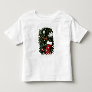 T-shirt Pour Les Tous Petits L'Amérique du Nord. Décorations de Noël sur