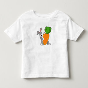T-shirt Pour Les Tous Petits Lapin avec carotte