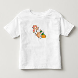 T-shirt Pour Les Tous Petits Lapin avec carotte