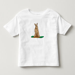 T-shirt Pour Les Tous Petits Lapin en Snowboard avec Snowboard