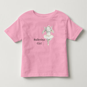 T-shirt Pour Les Tous Petits Lapin fille ballerine rose en tutu