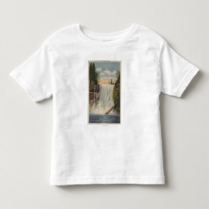 T-shirt Pour Les Tous Petits L'argent tombe sur la crique argentée, vue de
