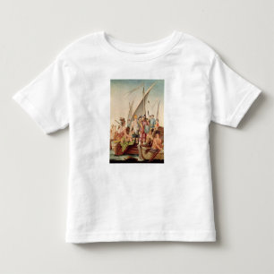 T-shirt Pour Les Tous Petits L'arrivée de Hernando Cortes au Mexique