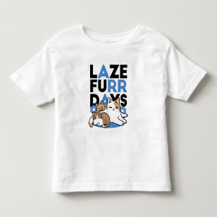 T-shirt Pour Les Tous Petits Laze Furr Days - Cute Lazy Cats Design