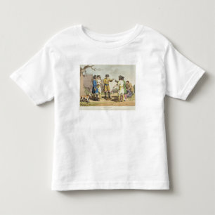 T-shirt Pour Les Tous Petits Le Conseil de village, gravé à l'eau-forte par