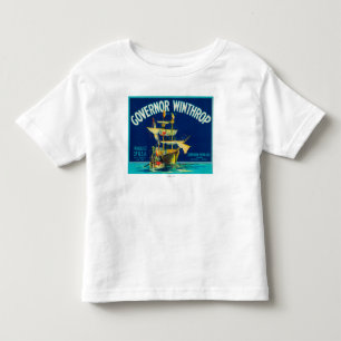 T-shirt Pour Les Tous Petits Le Gouverneur Winthrop Apple marquent (bleu) -