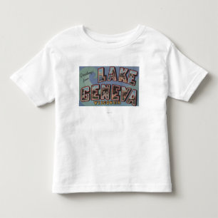 T-shirt Pour Les Tous Petits Le Lac Léman, le Wisconsin - grandes scènes de