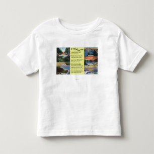 T-shirt Pour Les Tous Petits Le long de la route de côte de l'Orégon avec un