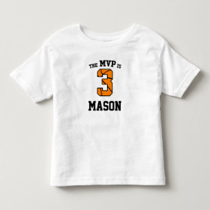 T-shirt Pour Les Tous Petits Le MVP est 3 Basketball Sports Trois 3e anniversai