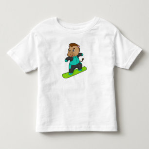 T-shirt Pour Les Tous Petits Le snowboarder de Horse