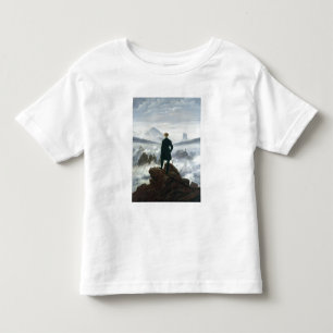 T-shirt Pour Les Tous Petits Le vagabond au-dessus de la mer du brouillard,
