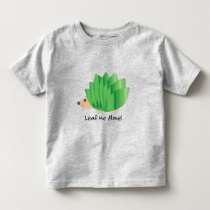 T-shirt Pour Les Tous Petits Leaf Me Alone Hérisson vert feuilles