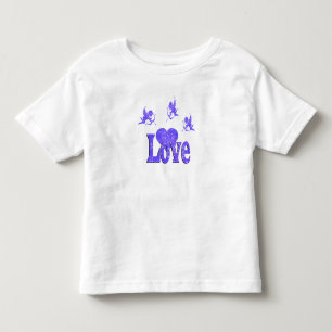 T-shirt Pour Les Tous Petits Les Anges D'Amour Avec Logo D'Amour Et Coeur,