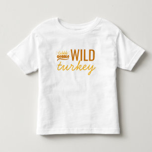 T-shirt Pour Les Tous Petits Les enfants de Dinde Sauvage pour l'Action de grâc