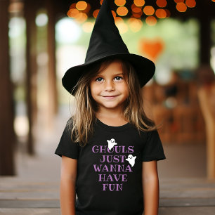 T-shirt Pour Les Tous Petits Les goules veulent juste s'amuser Filles Halloween