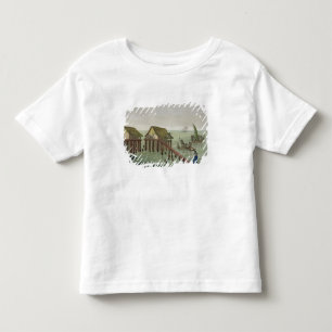 T-shirt Pour Les Tous Petits Les habitations de la tribu de Papu, Rawak,