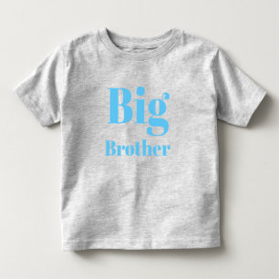 T-shirt Pour Les Tous Petits LETTRE Bleue Lumière Big Brother