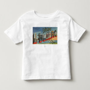 T-shirt Pour Les Tous Petits Lettre ScenesFlorida de FloridaLarge