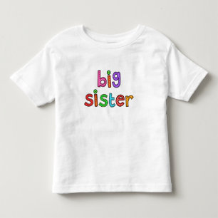 T-shirt Pour Les Tous Petits Lettres Pointe Polka Stitch Grandes Soeurs