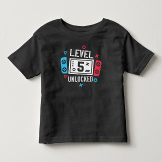 T-shirt Pour Les Tous Petits Level 5 Unlocked Shirt Gamer