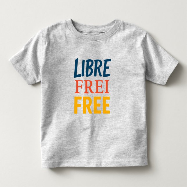 T-shirt Pour Les Tous Petits Libre (Devant)