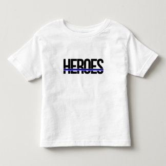 T-shirt Pour Les Tous Petits ligne bleue héros enfants