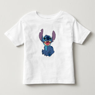 T-shirt Pour Les Tous Petits Lilo & Stitch   Trait Excité