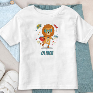 T-shirt Pour Les Tous Petits Lion Super-héros Fantaisiste