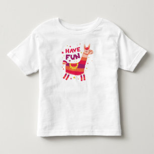 T-shirt Pour Les Tous Petits Llama Bohème Fiesta Animal Amusez-vous
