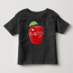 T-shirt Pour Les Tous Petits Loi d'Isaac Newton de professeur de Sciences de la