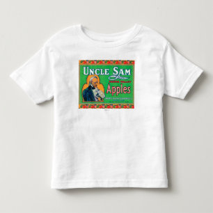 T-shirt Pour Les Tous Petits L'Oncle Sam Apple marquent (vert) - Wapato, WA