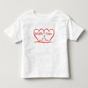 T-shirt Pour Les Tous Petits Love You, avec toi