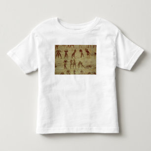 T-shirt Pour Les Tous Petits Lutteurs, détail d'une peinture de mur de tombe