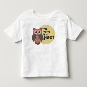 T-shirt Pour Les Tous Petits Ma mère est une chouette. Papa aussi.