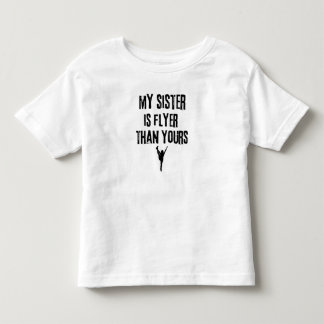 T-shirt Pour Les Tous Petits Ma sœur est plus rapide que la vôtre