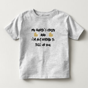 T-shirt Pour Les Tous Petits Ma tante est folle