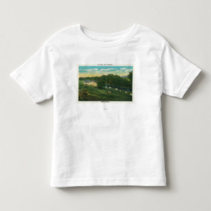 T-shirt Pour Les Tous Petits MaineView des vaches vers la maison liées