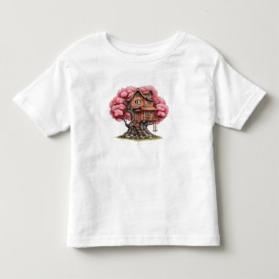 T-shirt Pour Les Tous Petits Maison d'arbre en cerisier
