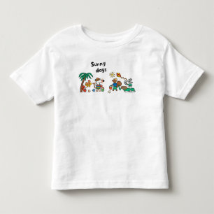 T-shirt Pour Les Tous Petits Maisy et amis à la plage