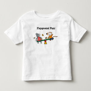 T-shirt Pour Les Tous Petits Maisy et bascule pointillée au terrain de jeu