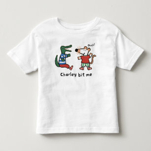 T-shirt Pour Les Tous Petits Maisy et Charley Bit Me