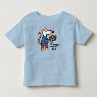 T-shirt Pour Les Tous Petits Maisy Happy Mommy Day Flowers