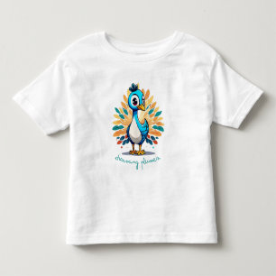 T-shirt Pour Les Tous Petits Majestic Peacock avec Queue colorée