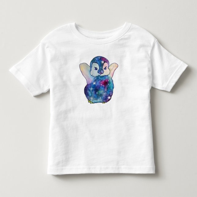 T-shirt Pour Les Tous Petits Manchot nommé Bouton (Devant)