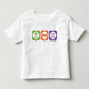 T-shirt Pour Les Tous Petits Mangez les chiens de train de sommeil