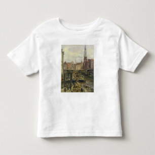T-shirt Pour Les Tous Petits Marché de flottement sur un canal à Hambourg, 19
