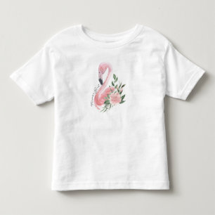 T-shirt Pour Les Tous Petits Mariage Fille Flamant rose rose