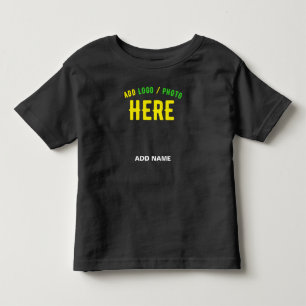 T-SHIRT POUR LES TOUS PETITS MARQUE VERIFIEE NOIRE PERSONNALISABLE MODERNE ET C