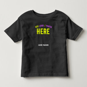 T-SHIRT POUR LES TOUS PETITS MARQUE VERIFIEE NOIRE PERSONNALISABLE MODERNE ET C