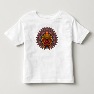 T-shirt Pour Les Tous Petits Masque rituel du roi guerrier tribal